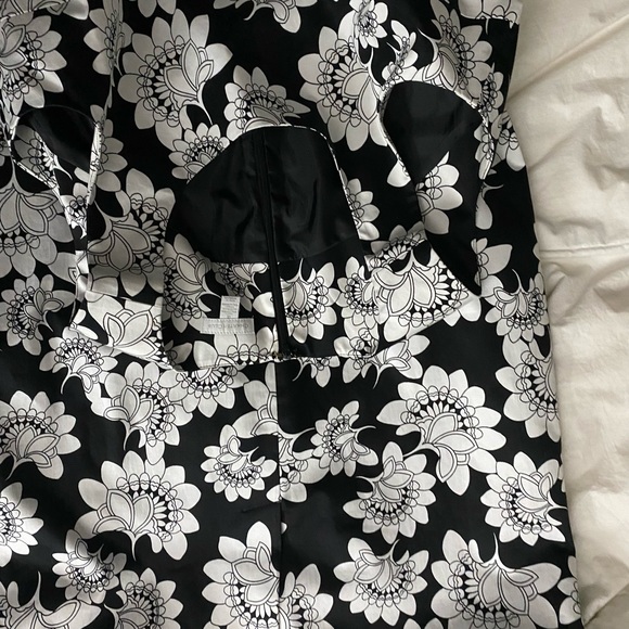 NEW Sheath Dress Charter Club Cotton Sleeveless lined scoop neck Black White 16 - Picture 8 of 11